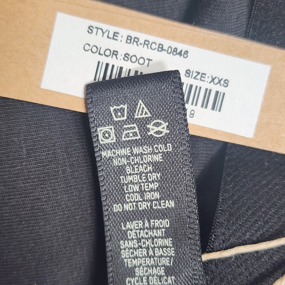 SKIMS COTTON JERSEY RACERBACK BRA/ XXS/ SOOT/ NWT - Picture 9 of 10